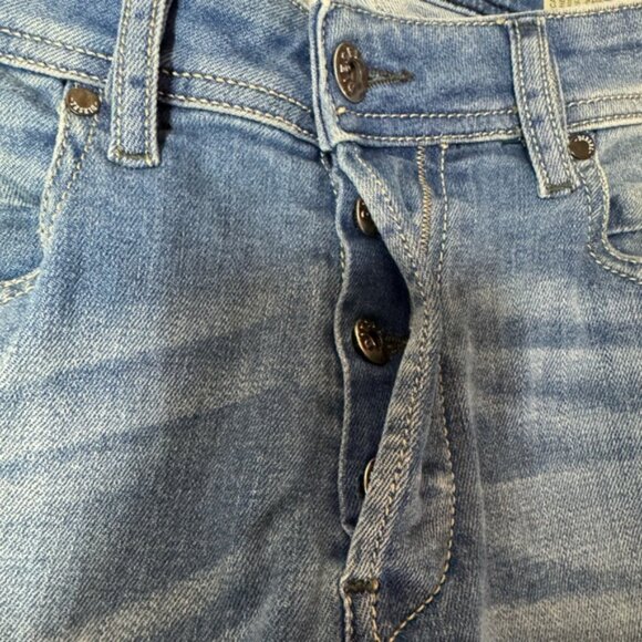 Diesel Jeans Mens Blue Belther-R Button Fly Distressed 28 x 32 - Picture 3 of 7